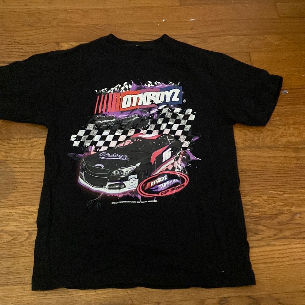 Black OTXBOYZ race car T-Shirt from Zumiez